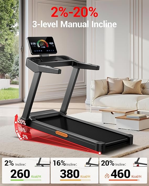 UMAY Portable Treadmill with 3-Level Incline product
