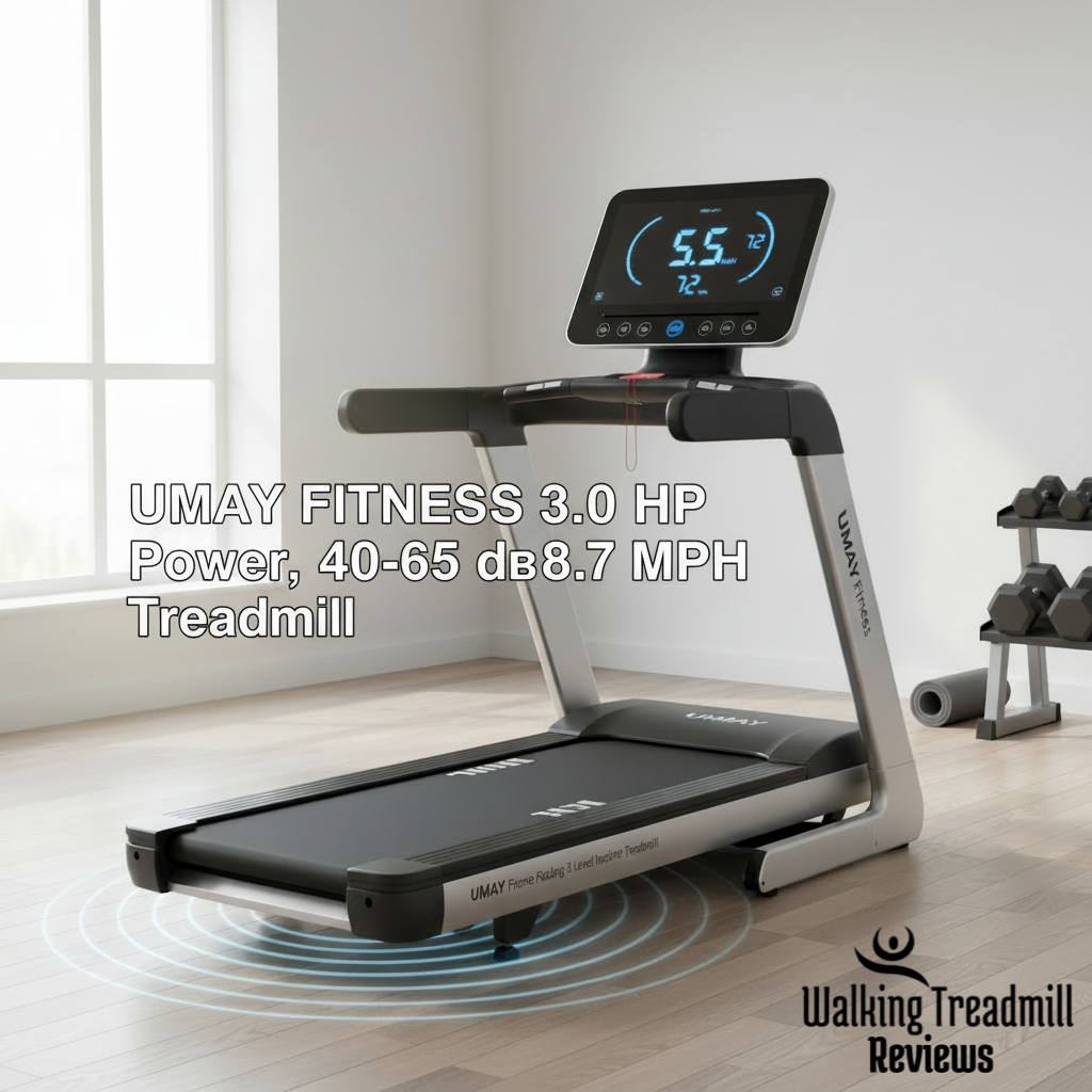 UMAY Walking Pad with incline adjustment