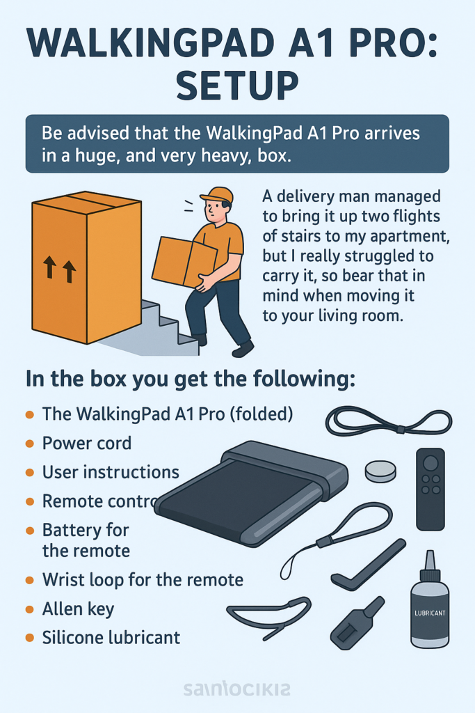 WalkingPad A1 Pro: Set up