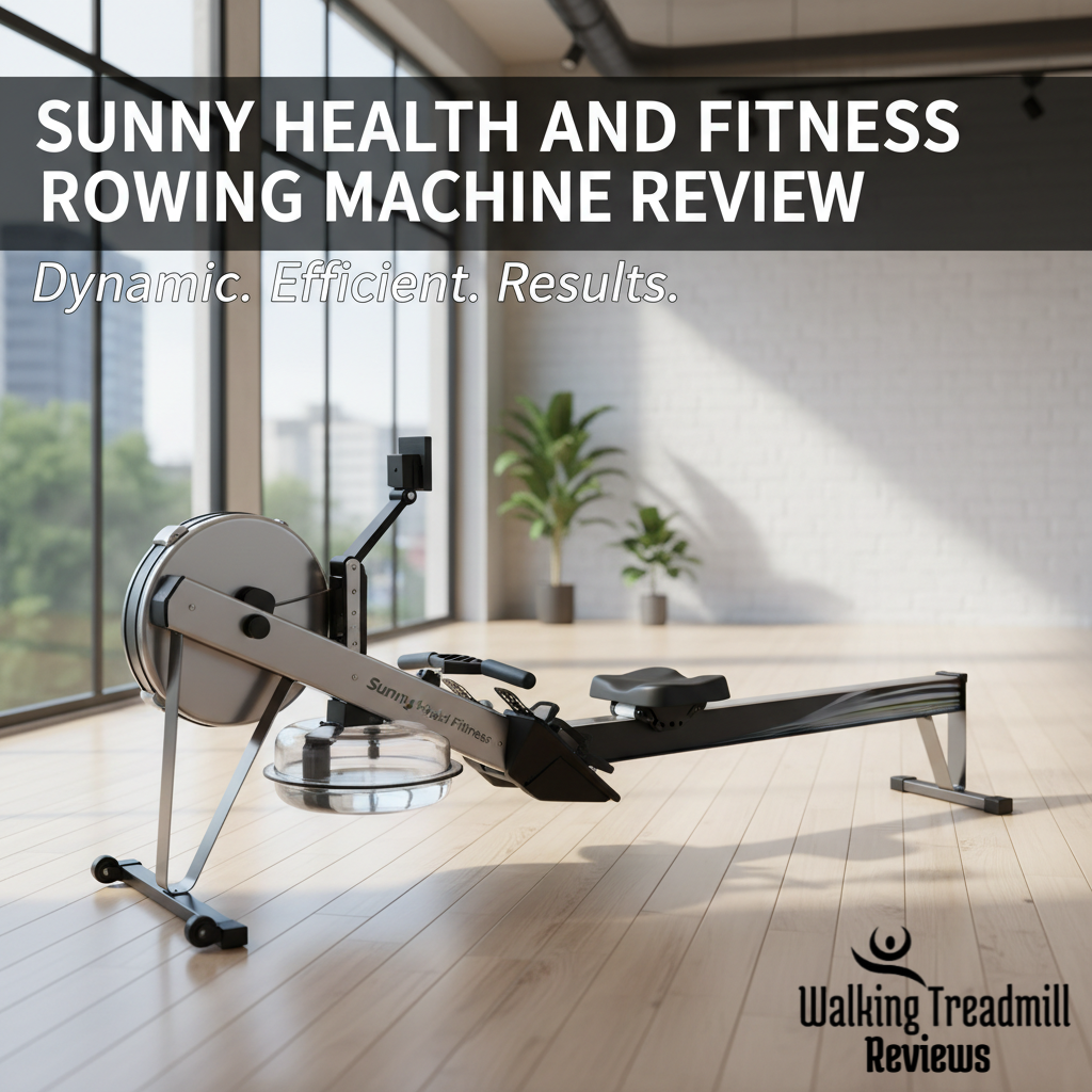 Feature image of Sunny Health and Fitness Rowing Machine Review