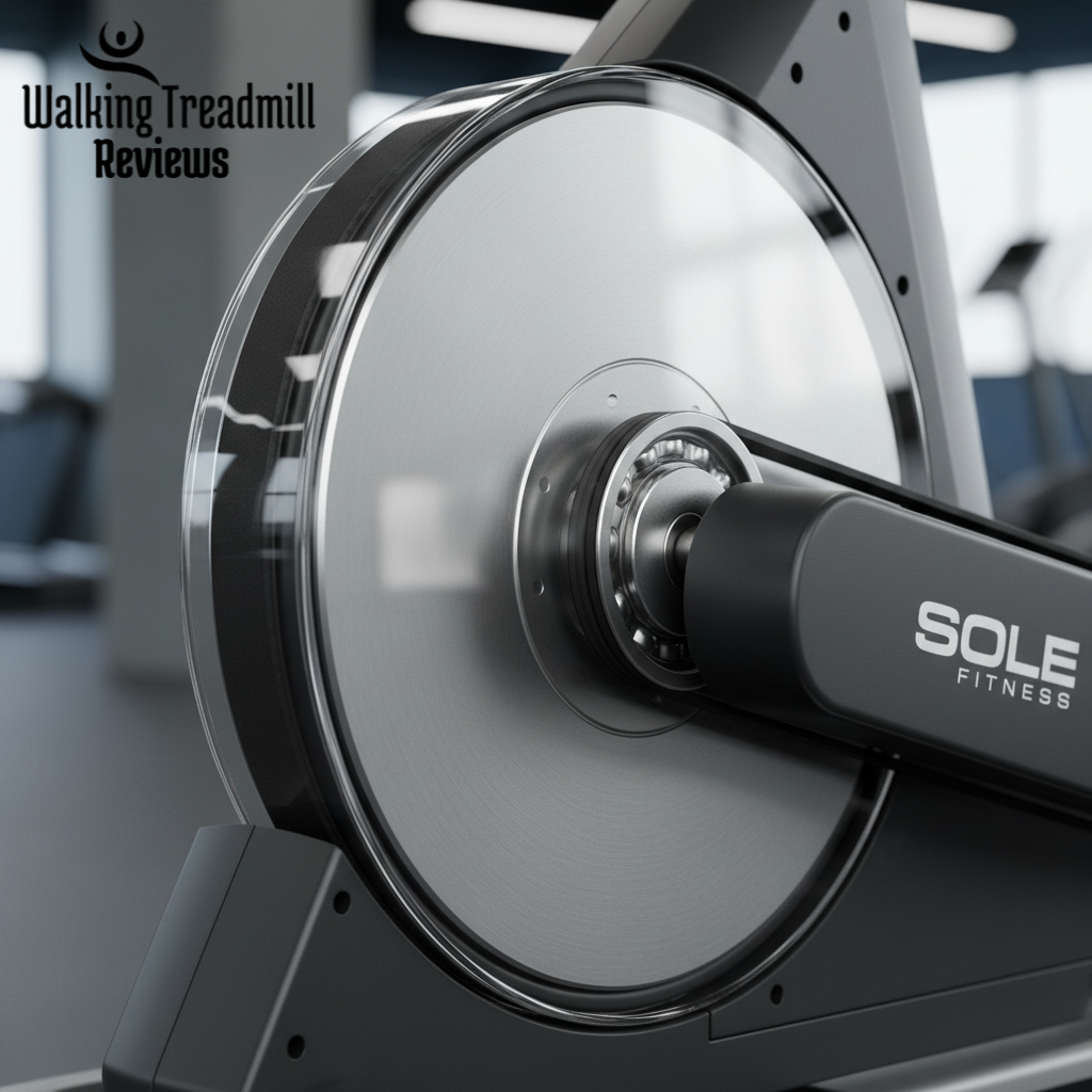 Flywheel of Sole fitness e95S elliptical machine
