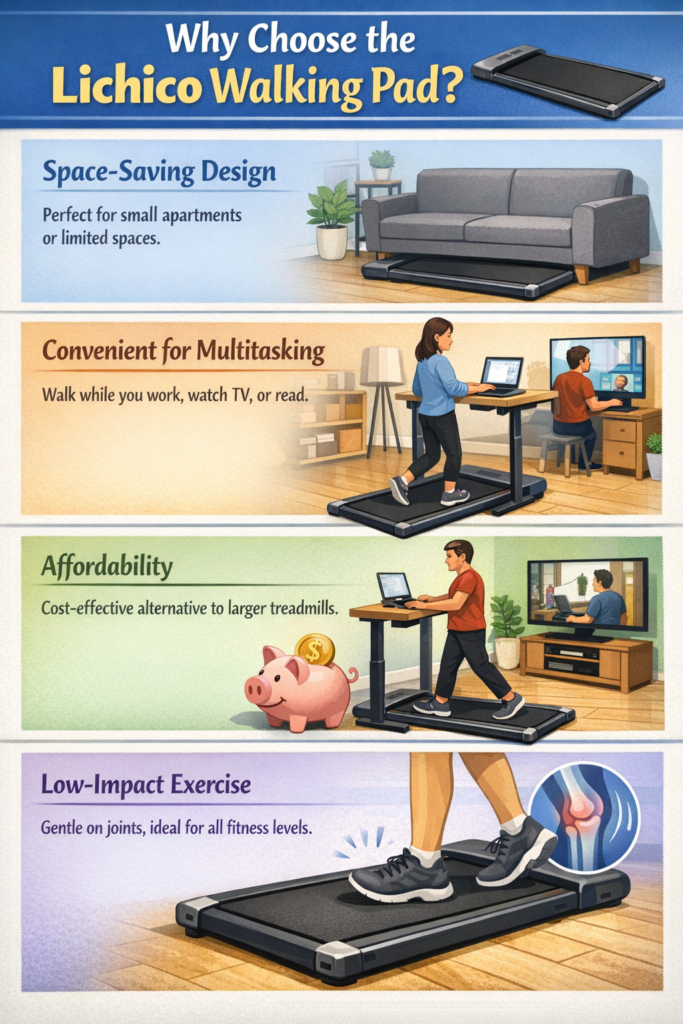 Infographic image of Lichico Walking Pad
