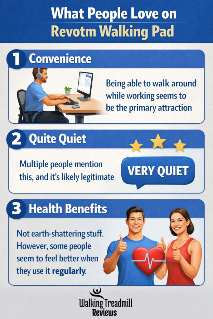 What People Love on Revotm Walking Pad