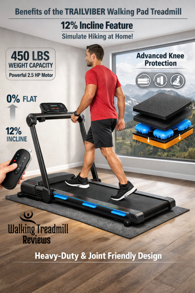 Benefits of the TRAILVIBER Walking Pad Treadmill