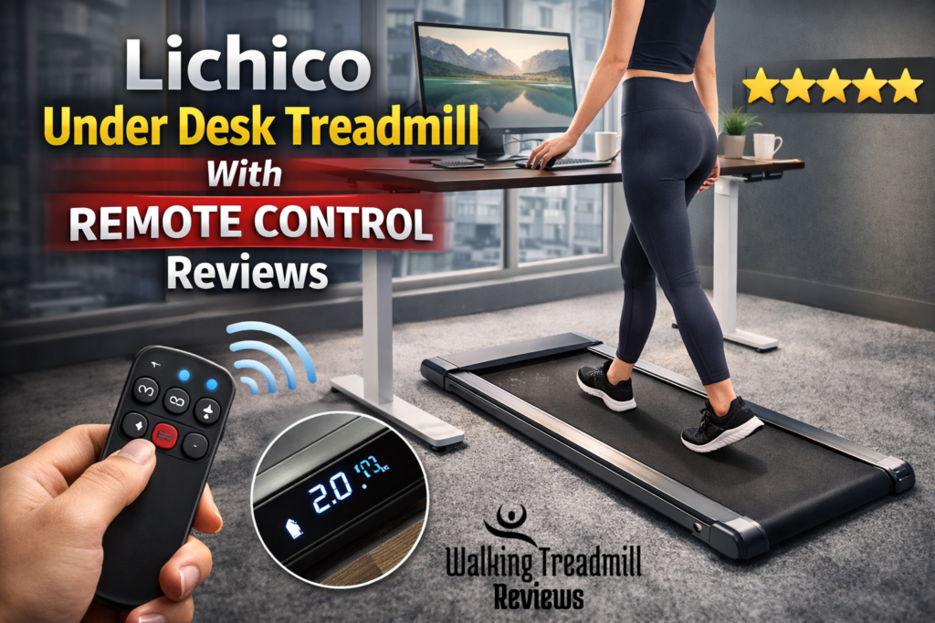 feature image/Lichico Under Desk Treadmill with Remote Control Reviews