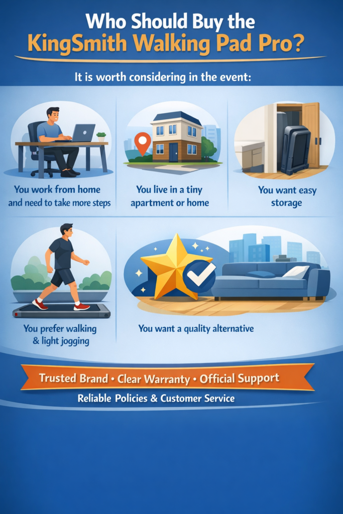infographic image/Who Should Buy the KingSmith Walking Pad Pro?