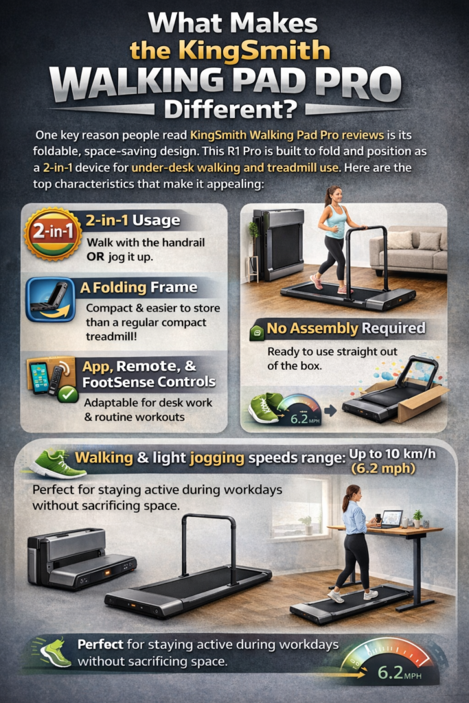 infographic image/What Makes the KingSmith Walking Pad Pro Different?