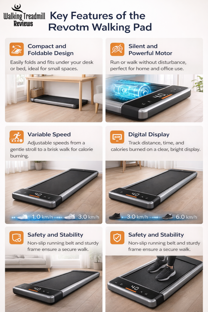 key features/Revotm Walking Pad