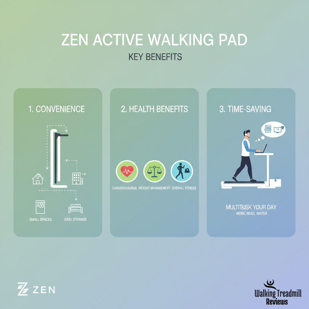 Zen Active Walking Pad /infographic image