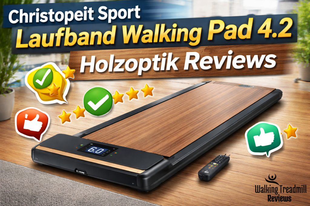 Christopeit Sport Laufband Walking Pad 4.2 Holzoptik Reviews