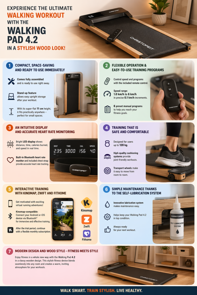 Christopeit Walking Pad 4.2 Laufband