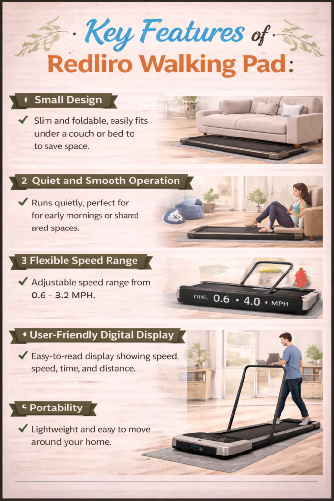 Key Features of the Redliro Walking Pad