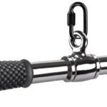 SELEWARE Rotating Straight Bar, Tricep Rope, Double D Row Handle, Rotating V Handle, Cable Machine Attachment with Non-Slip Soft Rubber Grip, Universal Attachment for Cable Machines