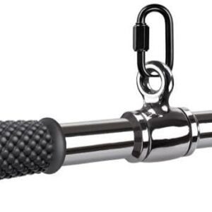 SELEWARE Rotating Straight Bar, Tricep Rope, Double D Row Handle, Rotating V Handle, Cable Machine Attachment with Non-Slip Soft Rubber Grip, Universal Attachment for Cable Machines