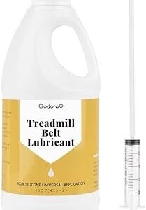 100% Silicone Treadmill Lubricant/Treadmill Lube, 16 Ounces Premium Silicone Oil for Treadmill Belt Lubrication, Easy to Apply Treadmill Belt Lubricant Oil, Suitable for All Type of Treadmill Belts