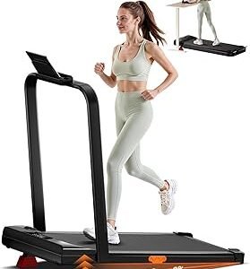 CURSOR FITNESS 15% Walking Pad Treadmill with Incline 0.6-6.2MPH Foldable Quiet Walking Pad for Home Small 2.5HP Under Desk Compact Treadmill with 300LBS Capacity