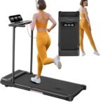 Walking Pad with Handle Bar and Incline, 3.0HP Under Desk Treadmill for Home Small Space, 0.6-7.6MPH Portable Walking Pad Treadmill with Handles, 350LBS, 2026 Upgrade