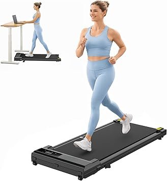 STRIDEMAX Quiet Folding Treadmill with Manual Incline, 2.5HP Under Desk Walking Pad, Basic LED Display, Shock Absorption, Space-Saving Fitness Equipment for Small Apartments - Joystride Series
