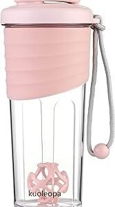 Shaker Bottle for Protein Mixes,24 oz,Protein Shaker Bottles with Whisk Ball, Mixer Bottle, Protein Bottle,Portable Pre Workout Whey Protein Drink Shaker Cup,Pink
