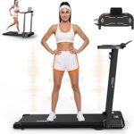 Walking Pad Treadmill with Incline,3 in 1 Under Desk Treadmill with Vibration Plates for Home Small,300lbs Capacity Portable Walking Vibration Pad Treadmill with Handle Bar,Desk and Remote