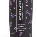 Wipex Yoga Mat Cleaner & Fitness Wipes - Natural Lavender & Vinegar Gym Equipment Cleaner - 75 Gym Wipes to Clean Yoga Mats, Spinning & Peloton Bikes, Weight Machines & Surfaces