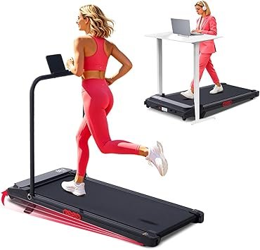 Walking Pad Treadmill with Incline, 3.0HP Portable Mini Walking Pad Treadmill with Handle Bar, 0.6-7.6MPH Small Under Desk Treadmill for Home Small Spaces, 350LBS Electric Treadmills with Handles