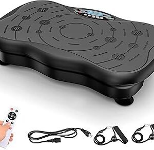 Vibration Plate Exercise Machine for Lymphatic Drainage Weight Loss, Whole Body Workout Vibration Fitness Platform ,Home Training Equipment ,Sport Gym for Weight Loss Fat Burner for Women Men