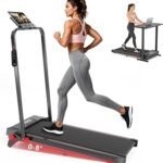 Walking Pad Treadmill with Incline and Handle Bar, 7.5MPH Under Desk Foldable Treadmill for Home with Remote