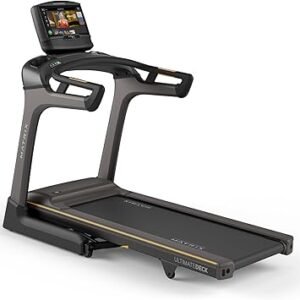 Matrix Fitness TF30 Treadmill with XIR | 16" Touchscreen (WiFi+BT+HDMI) | Club-Quality Folding Treadmill for Running, 5K & Marathon | Heavy-Duty Frame, Extra-Thick 20"x55" Deck, Industrial Cushioning