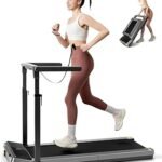 WALKINGPAD Folding Treadmill, 2 in 1 Walking Pad Under Desk Treadmill for Home and Office, Compact Foldable Design with App Control and LED Display