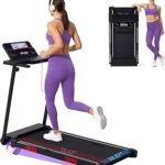 Walking Pad Treadmill with Handle Bar, 3.0HP Portable Electric Treadmills for Home Exercising, 0.6-7.6MPH Mini Walking Pad Treadmill with Incline, Small Under Desk Treadmills for Home Small, 350LBS