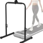 Handle Bar for Walking Pad Only, 23.6 Inch Wide Walking Pad Handle Bar with Phone Holder, Comfortable Grip Treadmill Bar to Hold, 31.1in-39.37in Height Adjustable Treadmill Handlebar Attachment
