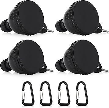 2 Pcs Protein Powder Container, Protein Powder Travel Container, Protein Powder Container to Go, Pre Workout/Gym Supplemen Keychain (Black, 4 * 50ml)