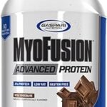 Gaspari Nutrition Myofusion Advanced Protein, Protein Blend with Whey Protein, Casein Protein and Isolate Protein, Low Fat and Gluten Free (2lbs, Chocolate)