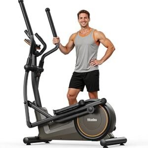 Niceday Elliptical Exercise Machine, Elliptcal Machine for Home, 15.5IN&16IN&20IN Stride Elliptical Machine, 500LBS Loading Capacity, Elliptcal Training Machine with 16 Level Resistance