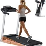 Cardirun Folding Treadmill with Incline, 3.5 HP Quiet Treadmills for Home with 400 lbs Weight Capacity, Incline Treadmill with Pulse Sensor and Bluetooth Speaker, LED Screen, App, Space-Saving Design