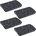 Exercise Equipment Mat Pads - 12 PCS Versatile Rubber Support Pads for Home Gym Machines - Heavy Duty Floor Protection for Weight Benches and Gym Gear