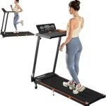 Treadmill with Incline, 3 in 1 Under Desk Treadmill Walking Pad with Removable Desk Workstation 3.5HP Foldable Compact Walking Treadmills for Home Small Office with Wristband Remote Control