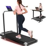 Walking Pad Treadmill with 8% Incline,Foldable Treadmills for Home and Office, 3.0 HP Quiet Walking Pad Treadmill with Walking Pad with Handle 350 LBS Capacity.