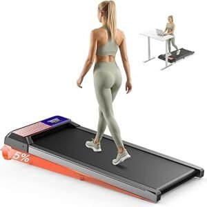 Walking Treadmill Pad with Incline, Walking 2.5HP for Home and Office, 265Lbs Weight Capacity, Treadmill with Remote Control, LED Display