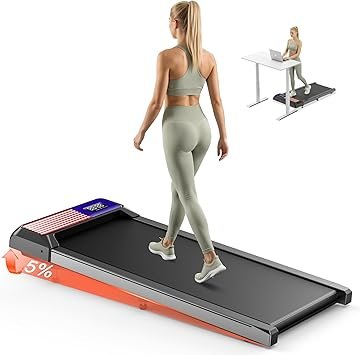 Walking Treadmill Pad with Incline, Walking 2.5HP for Home and Office, 265Lbs Weight Capacity, Treadmill with Remote Control, LED Display