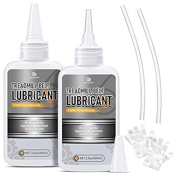 DecorRom Silicone Treadmill Lubricant - 7oz Treadmill Lube with Application Tubes, 100% Silicone Oil for Most Treadmill Lubrication - High Temperature Resistant, Non-Toxic Odorless Treadmill Oil
