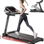 RHYTHM FUN 8.0 MPH Treadmills for Home, Running Walking Pad Treadmill with Incline up to 8%, Foldable Treadmill with Handle Bar, Low Noise Walking Pad for 300 lbs