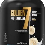 Maxler Golden 7 Protein Blend - Protein Powder for Muscle Gain & Recovery - Vanilla Protein Powder 5 lb
