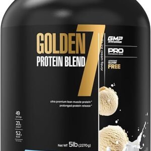 Maxler Golden 7 Protein Blend - Protein Powder for Muscle Gain & Recovery - Vanilla Protein Powder 5 lb
