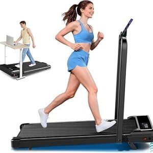 Walking Pad with Incline, 2.5HP Walking Pad Treadmill, 3 in 1 Portable Under Desk Treadmills for Home Small Space, Foldable Folding Home Treadmill with Remote Control, 350LBS Capacity