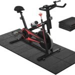 Treadmill Mat 63"x30", WERCHO Foldable Walking Pad Mat for Carpet Hardwood Floors 6mm Heavy-Duty Exercise Equipment Mat for Treadmill,Spin Bike,Elliptical Trainer,Exercise Equipment