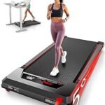 Walking Pad with Incline,XBD Under Desk Treadmill for Home Small Office,2.5HP Low Noise Portable Treadmill with 330 Lbs Capacity,Remote Control and LED Display