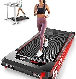 Walking Pad with Incline,XBD Under Desk Treadmill for Home Small Office,2.5HP Low Noise Portable Treadmill with 330 Lbs Capacity,Remote Control and LED Display