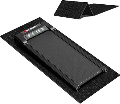 Stepwaver Walking Pad Mat for Carpet, Treamill Mat for Hardwood Floors, High Density, 0.2" Thickness, Folable, Floor Protection Mats for Bike, Elliptical, Treadmill